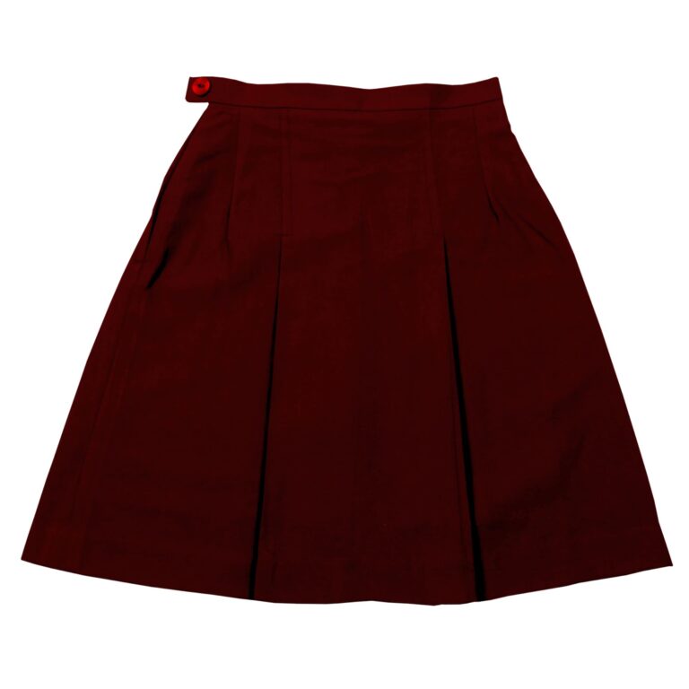 Pleated-School-Skirt-Maroon