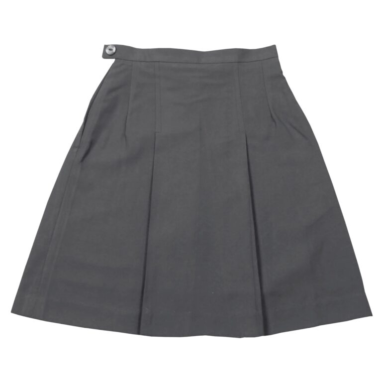 Pleated-School-Skirt-Grey