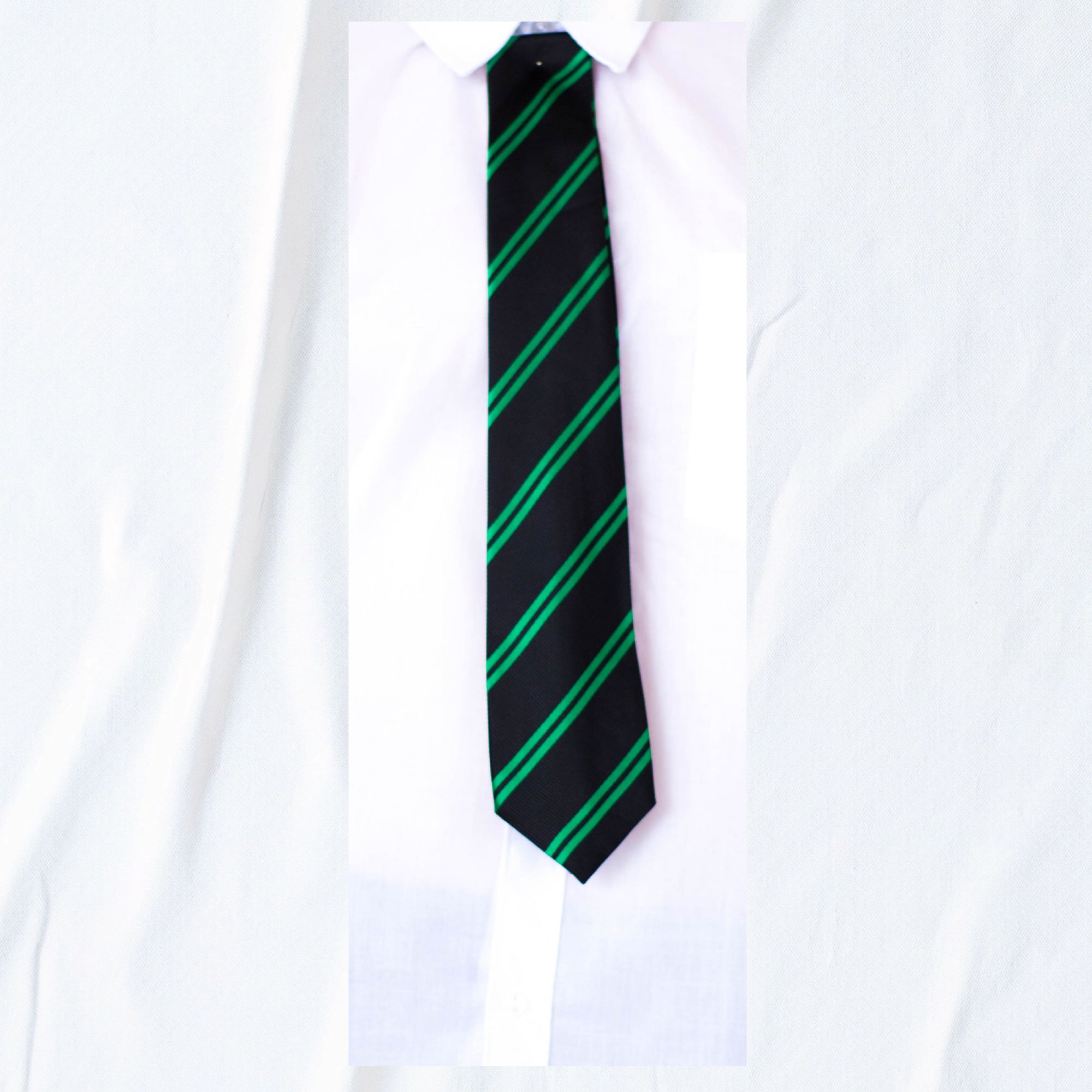 School-Tie-Black-Green