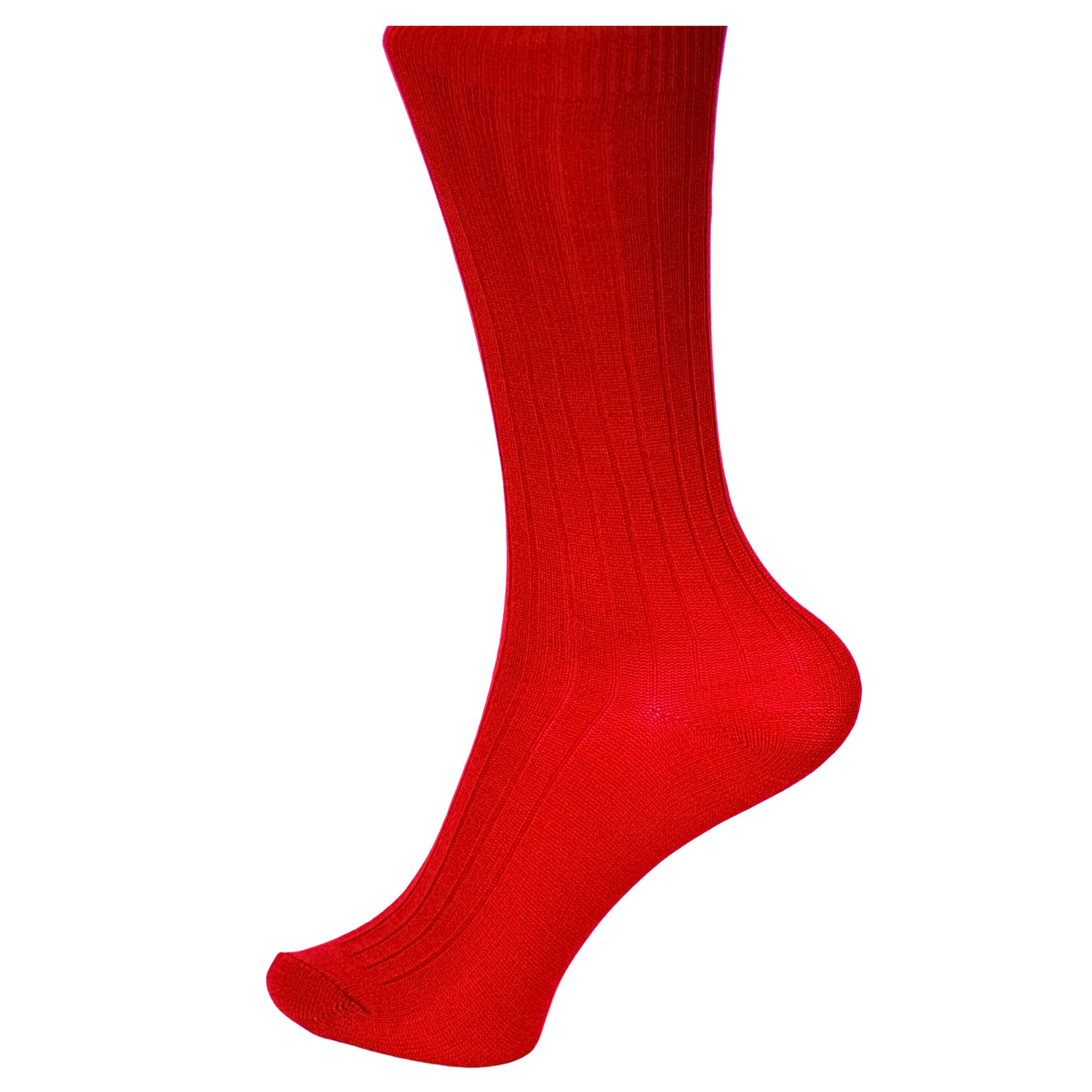 School-Socks-Red