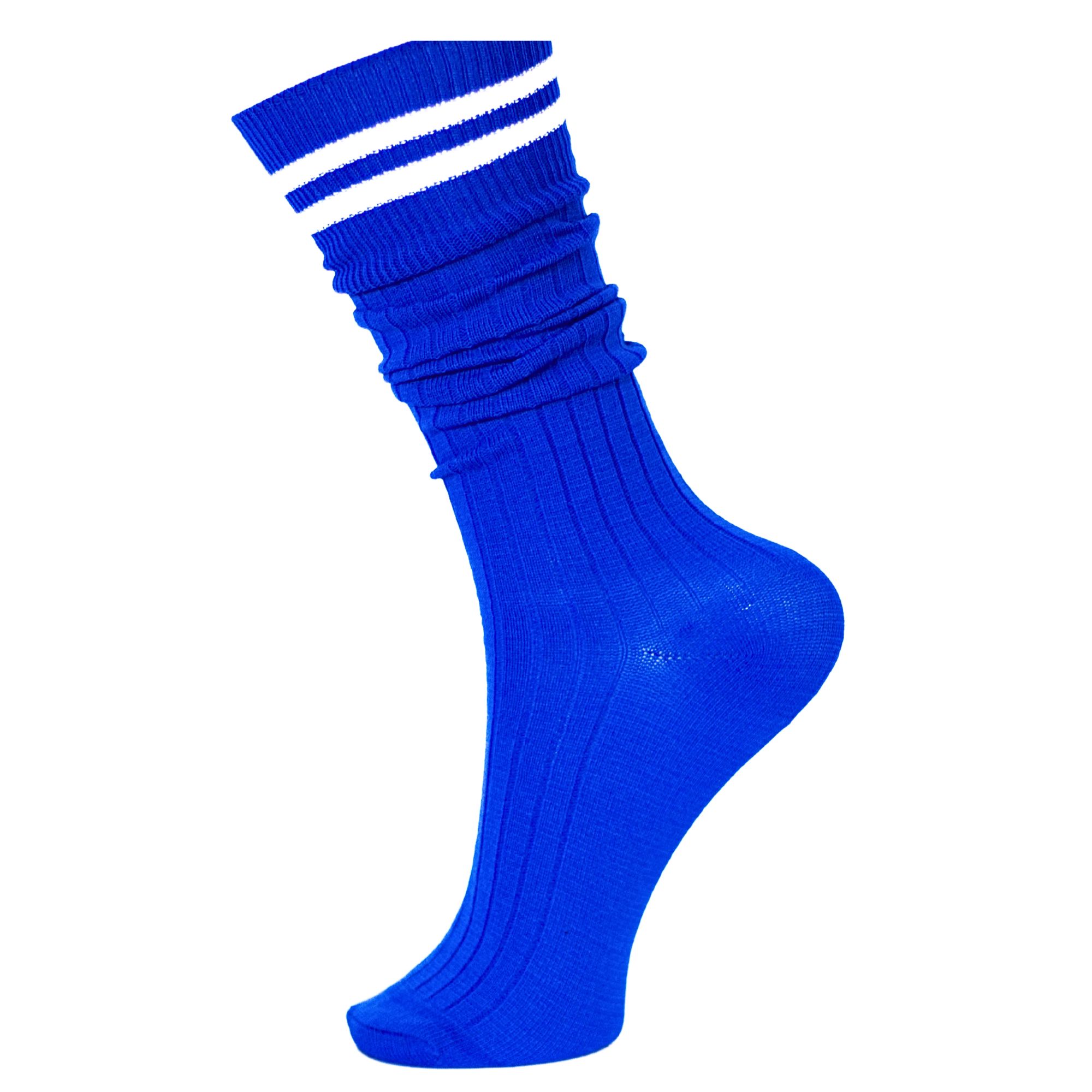 School-Socks-Royal-White