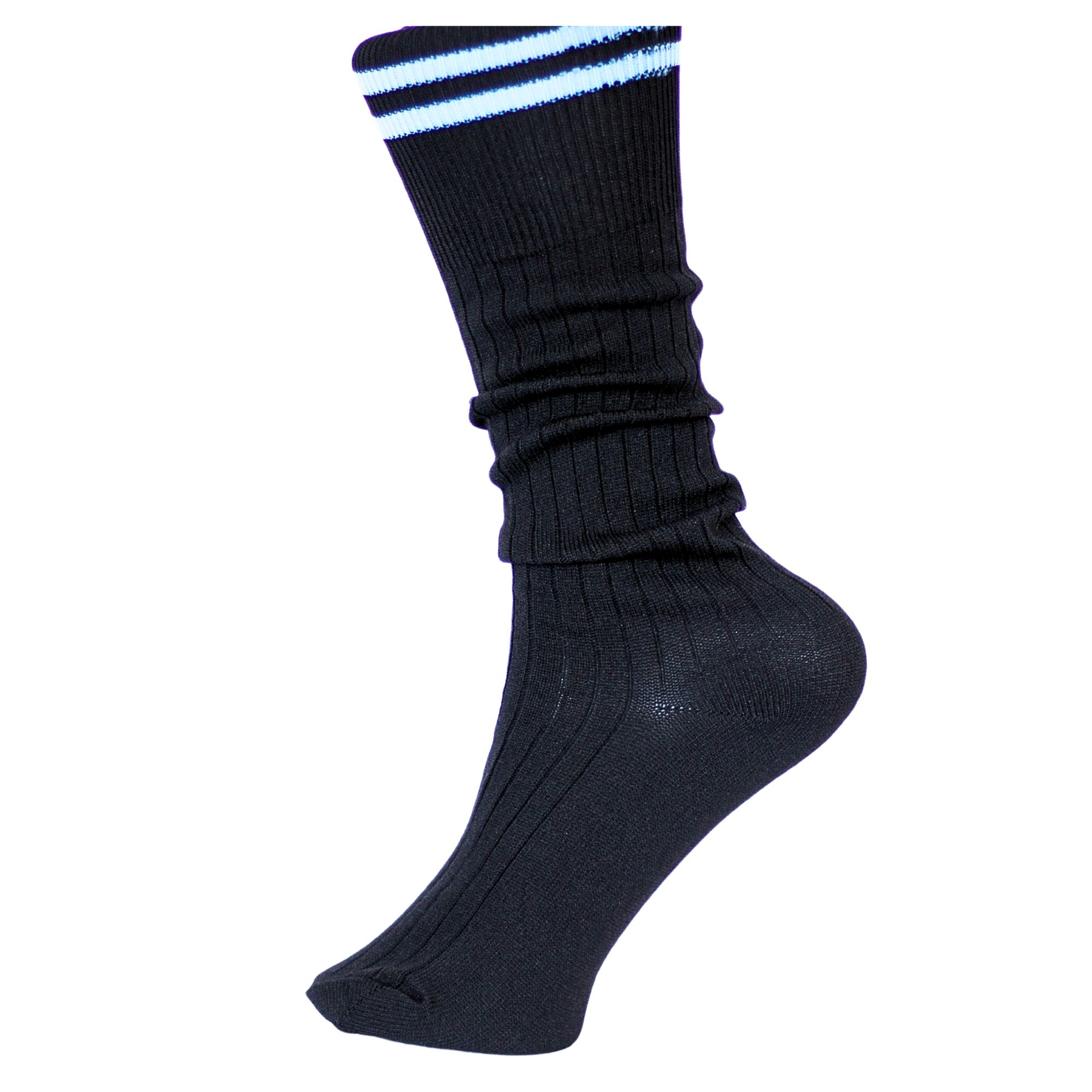 School-Socks-Black-White
